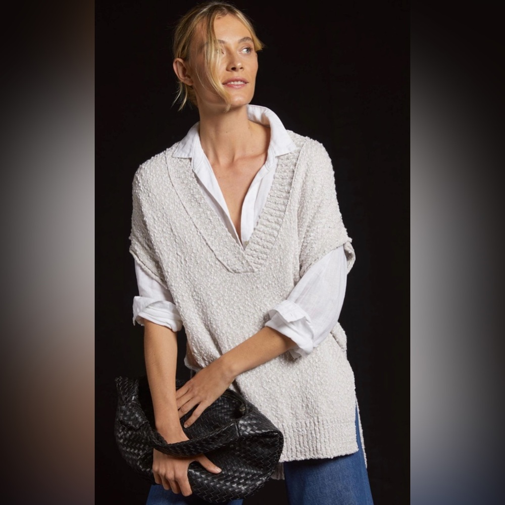 Anthropologie Pilcro Deep-V Layering Sweater Vest-‎ Size XXS